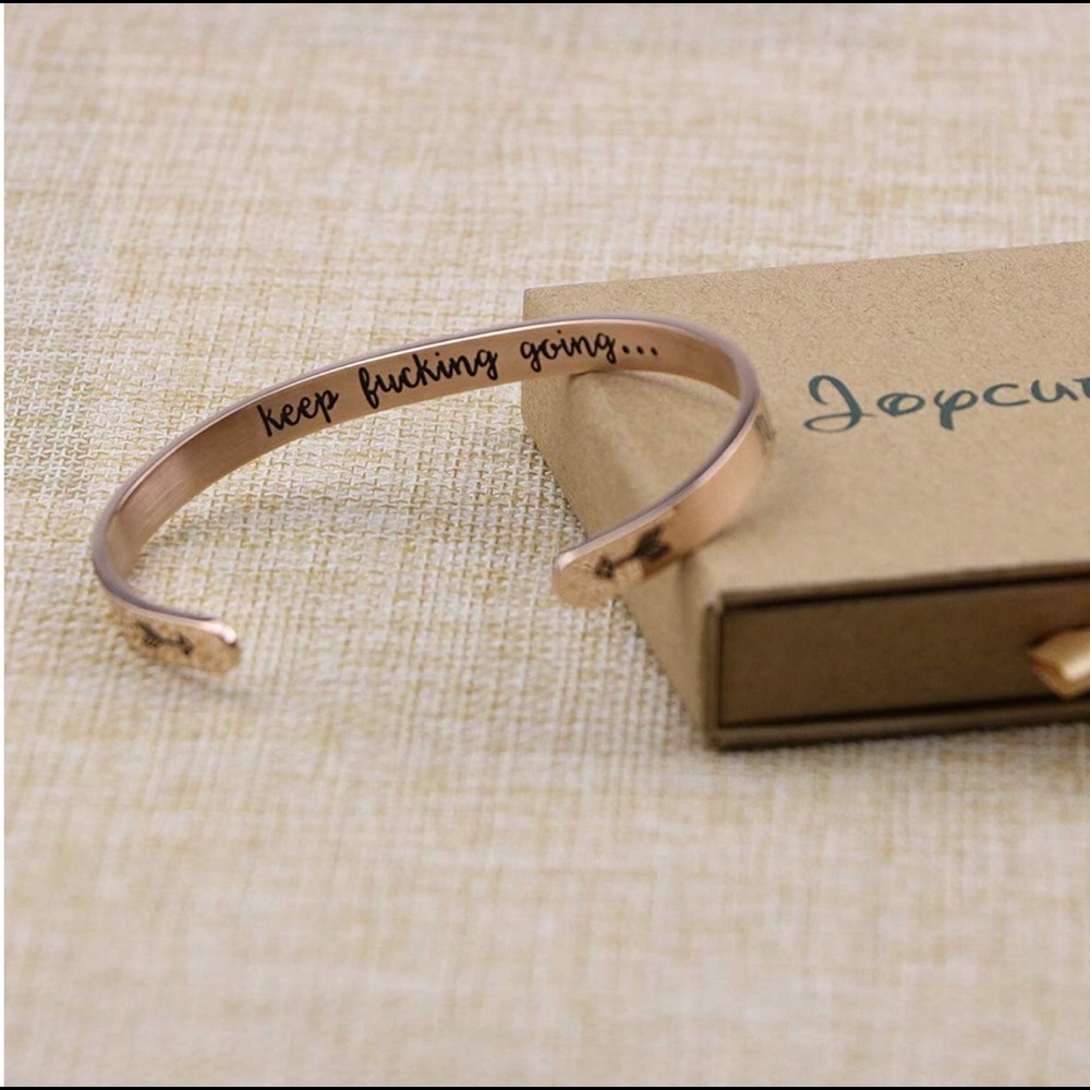 Inspirational Engraved Women’s Bracelet - Picture 2 of 3